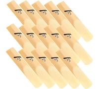 BESTonZON 50pcs Traditional Saxophone Reeds Strength for Eb Alto Saxophone Replacement Musical Instrument Accessories for Beginner Practice