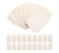 BESTonZON 50pcs Unfinished Mason Jar Wood Cutouts Paintable Wood Jar Crafts for DIY Holiday Classroom Decor Blank Wooden Plaque for Home Sign Making