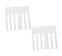 BESTonZON 52pcs Piano Keytops Replacement Piano Supplies for Musicians Practical White Key Covers for Keyboard Repair and Maintenance