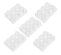 BESTonZON 5pcs 6 Well Experimental Reaction Board with Lid, Lightweight Plastic Culture Plates Preventing Reagent Evaporation, Suitable for Teaching Labs and Research by Laboratory