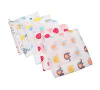 BESTonZON 5pcs Absorbent Cotton Towel Six-Layer Soft for Boy Girl Nursing Towel Facecloth Newborn Terry Style