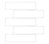 BESTonZON 5pcs Acrylic Wall Nameplate Brackets Adhesive Door Name Plate Holders for Office Wall Mount Sign Display Sturdy Sign Frames for Office and Store Use