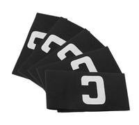 BESTonZON 5pcs Adjustable Soccer Captain Armband for Youths Adults Elastic Breathable Sports Arm Bands with Distinct C Lettering Unisex Football Player Band for Basketball Rugby Hockey