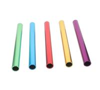 BESTonZON 5pcs Aluminum Alloy Track Relay Baton with Anti-skid Grip Ergonomic Athletic Relay Sticks for Outdoor Field Competitions School Team Races with Distinct Color Coding