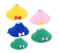 BESTonZON 5pcs Anti-biting Parrot Neck Collars Protective Bird Neckbands Multi-color, Suitable for Budgerigars and Cockatiels, Plumage Plucking Prevention Accessories for Pet Birds