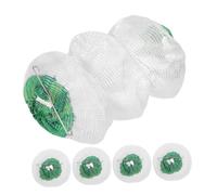 BESTonZON 5pcs Camping Lantern Mantles Polyester Mesh with Double Iron Clip Tubular Design for Gas and Kerosene Lamps Outdoor Hiking Lighting Accessories