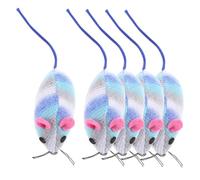 BESTonZON 5Pcs Cat Mouse Interactive Plush Mice for Indoor Cats Colorful Catnip to Engage and Entertain Soft and Durable Design for Happy Playtime