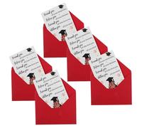 BESTonZON 5pcs College Grad Congratulations Card Unique Styles Paper Material Resists Fading Ample Space for Personal Messages Graduation Party Favors for Friends