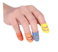 BESTonZON 5pcs Colorful Guitar Finger Picks Thumb Index Picks for Acoustic Electric Bass and Banjo Ergonomic Design Large for Comfortable