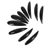 BESTonZON 5pcs Diy Halloween Nails False Witch Nails Covers Women Manicure Patch Removable Fake