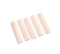BESTonZON 5pcs Diy Hard Buffalo Bone Guitar Nut Saddle for Acoustic Ukulele Banjo