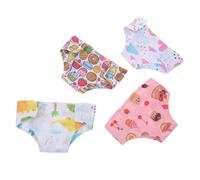 BESTonZON 5pcs Doll Underwear Set Lightweight Breathable Summer Doll Diapers Accessories Elastic Fit for Role Play Dressing