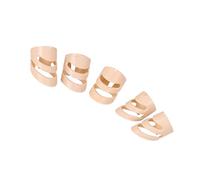 BESTonZON 5pcs Ergonomic Guitar Thumb Finger Picks Ring Finger Protectors Gel Fit for Electric Acoustic Bass Banjo Ukulele
