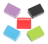 BESTonZON 5pcs Fader Knob Caps Mixer Slider Caps Replacement for Sound Console Shaft 4mm Inner Hole Dj Controller Parts with Black, Red, Purple, Blue, Green White Colors