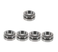 BESTonZON 5pcs Genuine Guitar Jack Button Endpin Jack Button Replacement Guitar Strap Repair Accessory