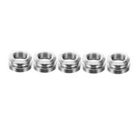 BESTonZON 5pcs Guitar Endpin Jack Screw Acoustic Strap Button 3/8-32 Thread for Easy Installation