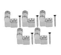 BESTonZON 5pcs Guitar String Retainer Roller Design with Mounting Screws Durable Electric Guitar Parts Replacement for Smooth Play Stable Tuning and Easy Installation