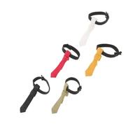 BESTonZON 5PCS Mini Doll Neck Ties for Bjd Dolls Fade-resistant Fabric Versatile for Multiple Brands Elegant Miniature Costume Accessories for Dollhouse Scene and Pretend Play