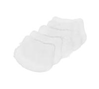 BESTonZON 5PCS Miniature White Furry Cat Rugs Soft Plush Dollhouse Blankets Cozy Tiny Pet Bedding for Shelf Display and Kawaii Kitten Decor