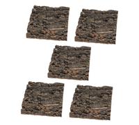 BESTonZON 5pcs Natural Tree Bark Cork for Reptile Terrarium Safe Non-toxic Vivarium Decoration with Climbing and Hiding Surfaces Cork Background for Lizards Snakes Turtles and Amphibians