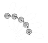 BESTonZON 5pcs Newton Cradle Pendulum Balls Metal Swinging Physics Learning for Office Decoration and Kinetic Motion Demonstration