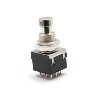 BESTonZON 5pcs Pin Foot Guitar Effects Pedal Metal Guitar Switch Cap Button Switch for Distortion Pedal True Bypass
