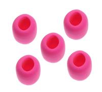 BESTonZON 5pcs Pink Sponge Covers for Microphone Windshield Sturdy and Not Easy to Break, Convenient to Set on Handheld Microphones, for Broadcasting and Ktv Use
