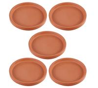 BESTonZON 5Pcs Saucer, 3. 3- inch Small Mini Clay Pots Tray, Suitable for 3inch, 2. 5inch, 2inch Succulents Nursery Pots