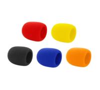 BESTonZON 5Pcs Stage Microphone Windscreen Covers Sponge Shields for Handheld Mics Reduce Wind Noise and Singer's Saliva Protective Accessories
