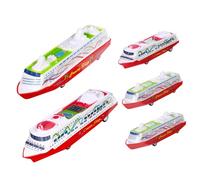 BESTonZON 5pcs Steam Ship Model Kit for Boys and Girls Pull-back Toy Boats Titanic Model Sailing Boat Random Style