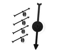 BESTonZON 5pcs Suction Cup Arrow Game Pointer for Desktop Gaming Black for Parties Education and Fun Board Game Activities