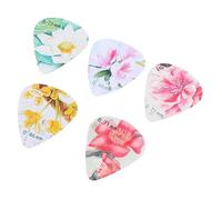 BESTonZON 5pcs Ukulele Pick Acoustic Guitar Picks Bass Plectrums for Ukulele Music Band Guitar Instrumental Assistance