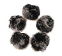 BESTonZON 5pcs Windproof Dead Cat Mic Covers with Clip for Lapel Microphones Noise Reduction Windscreens for Teachers Presentations Public Speaking Live Streaming and Interviews
