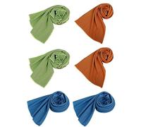 BESTonZON 6 Pack of Cooling Exercise Towels Men Women Quick Dry Non-toxic Odorless Polyester 3 Colors for Sports