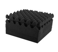 BESTonZON 6-Pack Self-Adhesive Acoustic Panels 30x30x2cm Soundproof Foam Sound Absorbing Egg Crate Panels for Home Studio Noise Isolation and Dampening Wall Tiles
