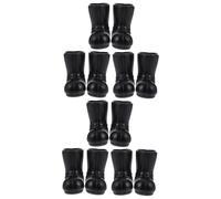 BESTonZON 6 Pairs Miniature Christmas Santa Boots Ornaments for Dollhouse Decor Creative Mini Shoe Models for DIY Mini Houses Festive Holiday Accessories for Home and Craft Projects