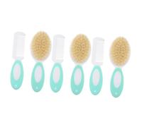 BESTonZON 6 Pcs Brush Set Suits for Comb Newborn Shampoo Girl Hair Hairbrush Scalp Scrubber Suits Soft Bristle Hair Brush for Shampoo Abs Green