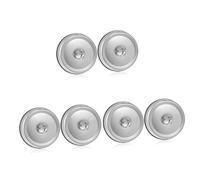 BESTonZON 6 Pcs grill cover flattop grill universal lids universal pan lid plate covers to keep food warm dome plate covers metal basting cover Stainless steel Steak Cover for Hotel barbecue