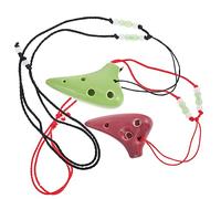 BESTonZON 6 Pcs Mini Ocarina Toys 6-hole Ceramic Ocarina Musical Instruments Music Instrument Straw Fired Ocarina Musical Student Musical Toys Mini Toy Child Pottery Flute Portable