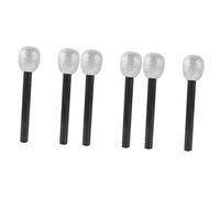 BESTonZON 6 Pcs Simulation Microphone Inflatable Microphones Glitter Microphone Toys Bling Microphone Toy Microphone Playthings Kids Clothes Plastic Models Dresses Foam Cosplay Child Apparel