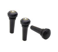 BESTonZON 6 Pcs Violin End Nail Violin Ebony Tailpiece & Brass Fittings for Acoustic Guitar & Supplies Violin Ebony Peg Violin Tuning Keys Violin End Peg Violin Ebony Bridge Pin Violin Peg