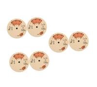 BESTonZON 6 Pcs Wooden Melody Tool Melody Wheel Chord Wheel Instrument Melody Tool Instrument Supply Tool for Guitar Ukulele Melody Tool Wooden Music Circle Wheel General Guitar Accessories