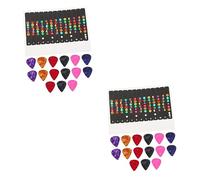 BESTonZON 6 Sets Guitar Sticker Picks Fretboard Notes for Guitar Ukelele Picks Guitar Fingerboard Labels Guitar Fretboard Notes Guitar Picks Bass Scales Stickers Guitars Guitar Supplies Pvc