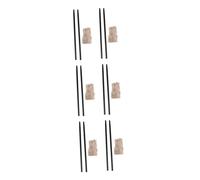 BESTonZON 6 Sets Junior High School Static Experiment Supplies Friction Electrification Tools with Fleece Includes Rubber Sticks and Fleece for Engaging Physics Learning Random Color