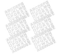 BESTonZON 6 Sheets Self Adhesive Rhinestone Letter Stickers Glitter Decorative Decals for DIY Crafts Clothes Bags Cups Multi Shape Cuttable Embellishments for Art and Craft Projects