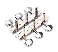 BESTonZON 6 String Chrome Guitar Tuning Pegs with Metal Square Button A Durable Machine Head Keys for Acoustic and Classical Guitars Enhance Your Instrument Aesthetics and Performance