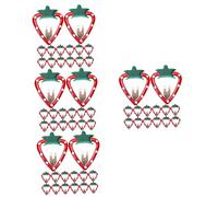 BESTonZON 60 Pcs Fruit Hairpin Small Hair Clips Strawberry Hair Clips Girl Hair Clips Little Girl Hair Clips Hair Barrettes for Fruit Hair Clips Hair Clasp Fake Sprinkles Metal