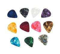 BESTonZON 60pcs Heart Shaped Pick Guitar Picks for Electric Ukulele Bass Mandolin Banjo Thin Plectrums Celluloid