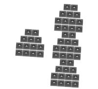 BESTonZON 60pcs Metal Guitar Locking Nut Clamp for Electric Guitar Accessories Includes String Block and Double Rocker Bridge Saddle for Tuning and Maintenance