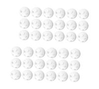 BESTonZON 60pcs White Plastic Rattle Insert Balls for DIY Plush Noise Maker Shaker Bells Safe Newborn Sensory Craft Supplies Hand Bell Components